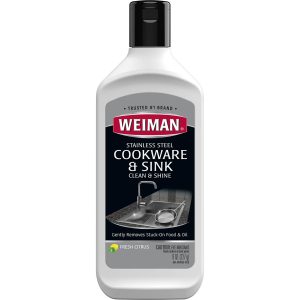 Weiman Stainless Steel Cookware & Sink 227g - Clean + Shine