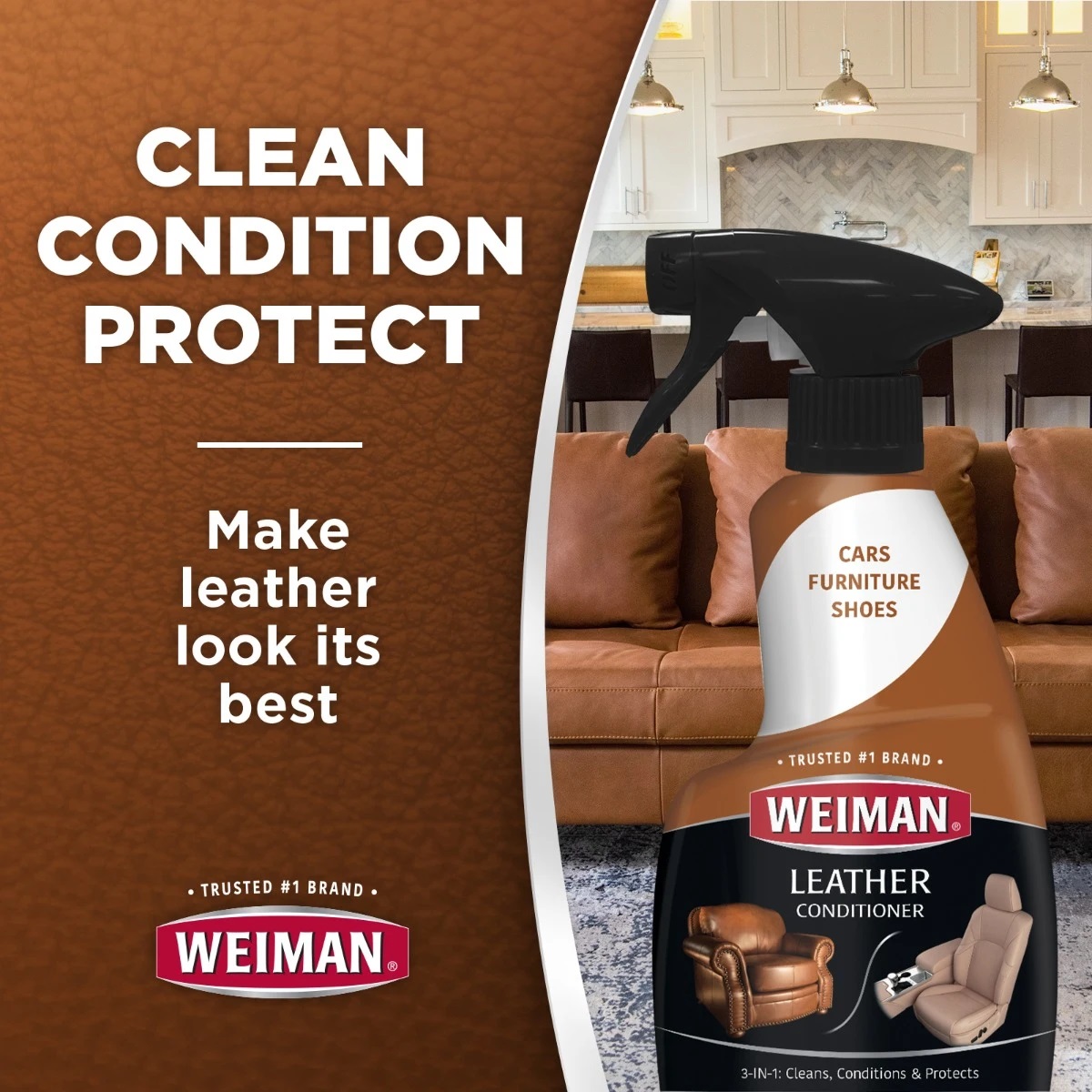 Weiman Leather Cleaner & Conditioner 473ml - Image 3