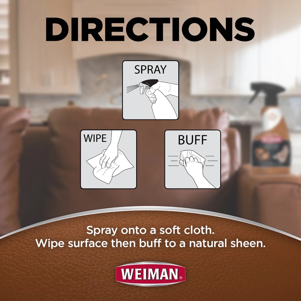 Weiman Leather Cleaner & Conditioner 473ml - Image 4
